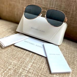 NWT Michael Kors Aviator Sunglasses Rose Gold & tortoise